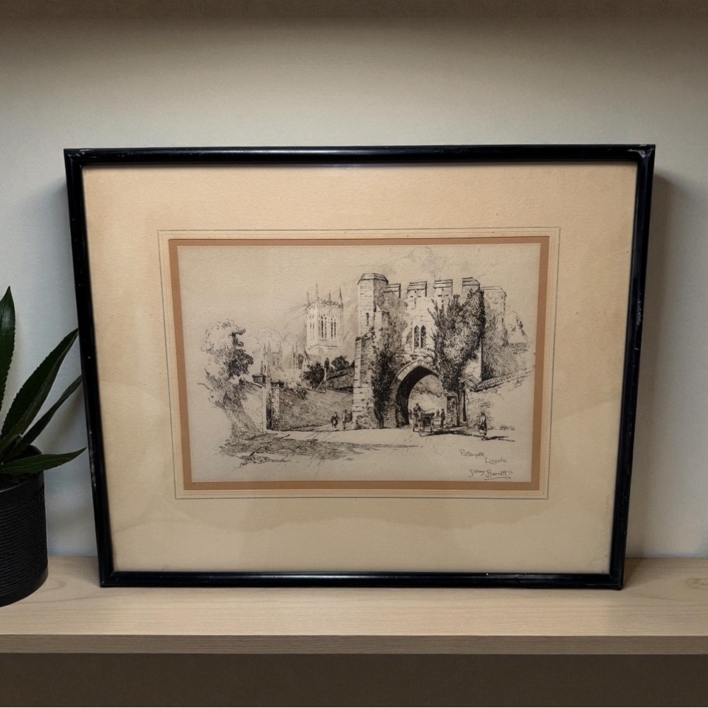 Vintage Sidney Barrett Pottergate Lincoln Print